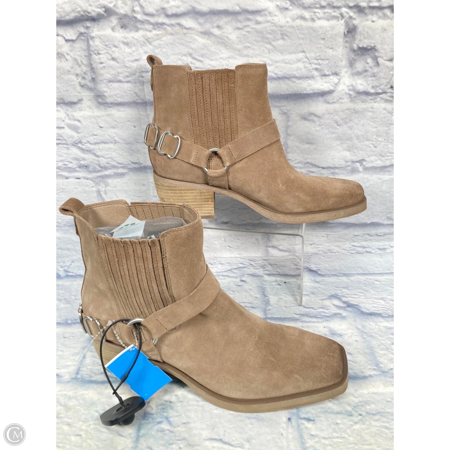 Boots Ankle Heels By Sam Edelman In Tan, Size: 10