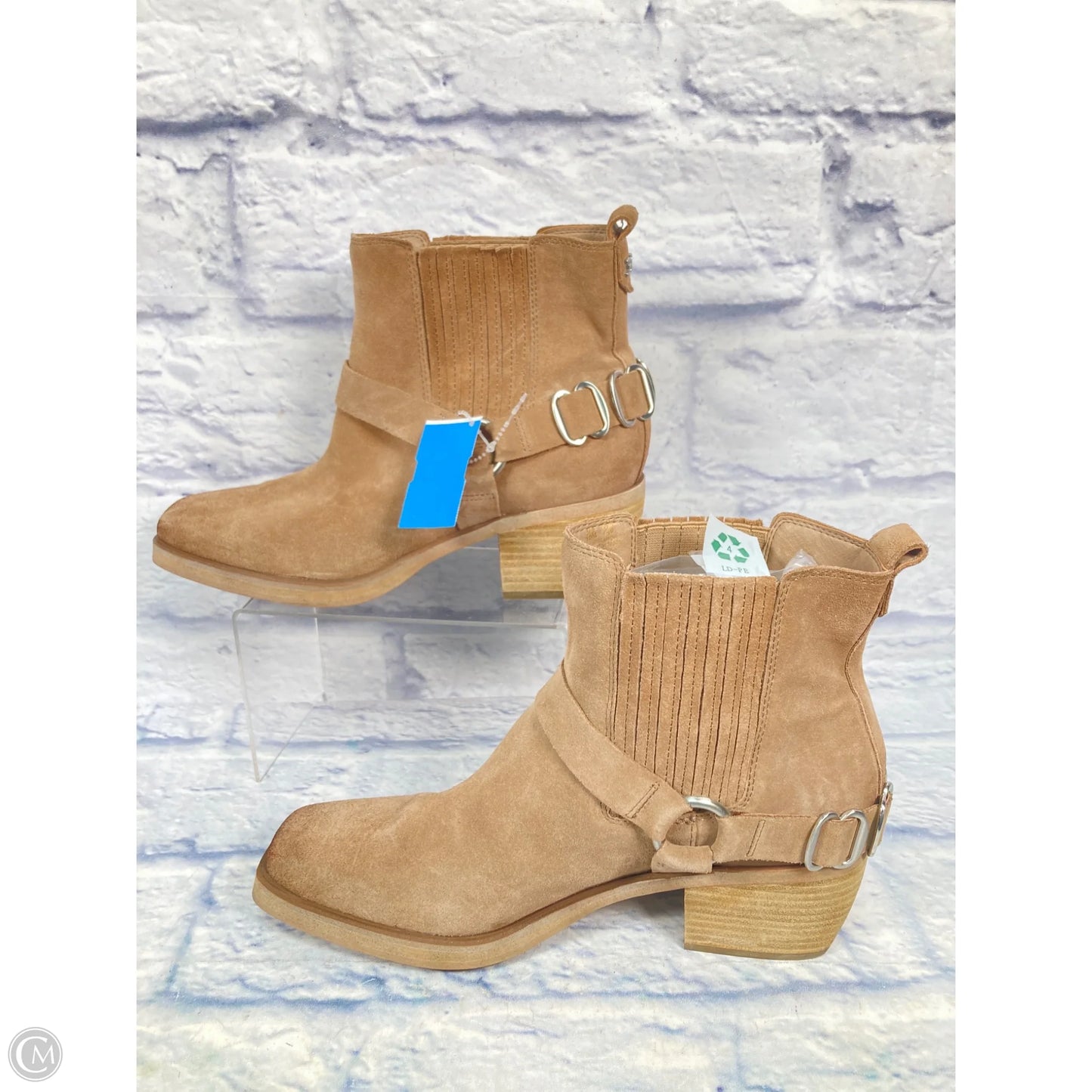 Boots Ankle Heels By Sam Edelman In Tan, Size: 10