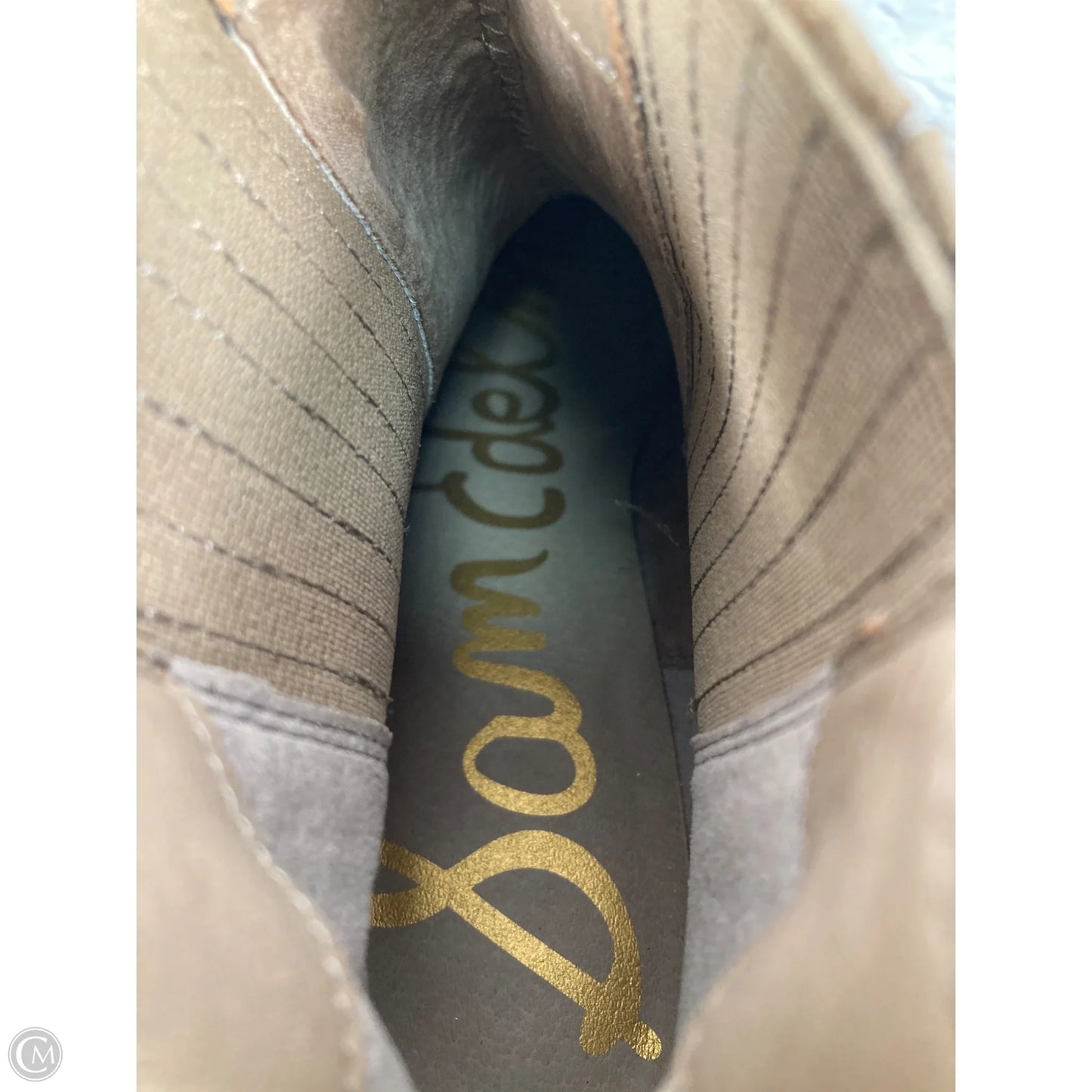 Boots Ankle Heels By Sam Edelman In Tan, Size: 10