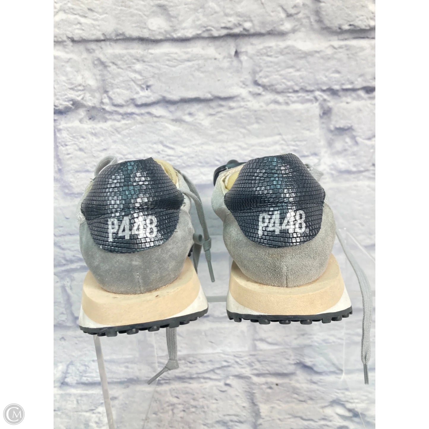 Shoes Sneakers By P448 In Grey, Size: 6.5