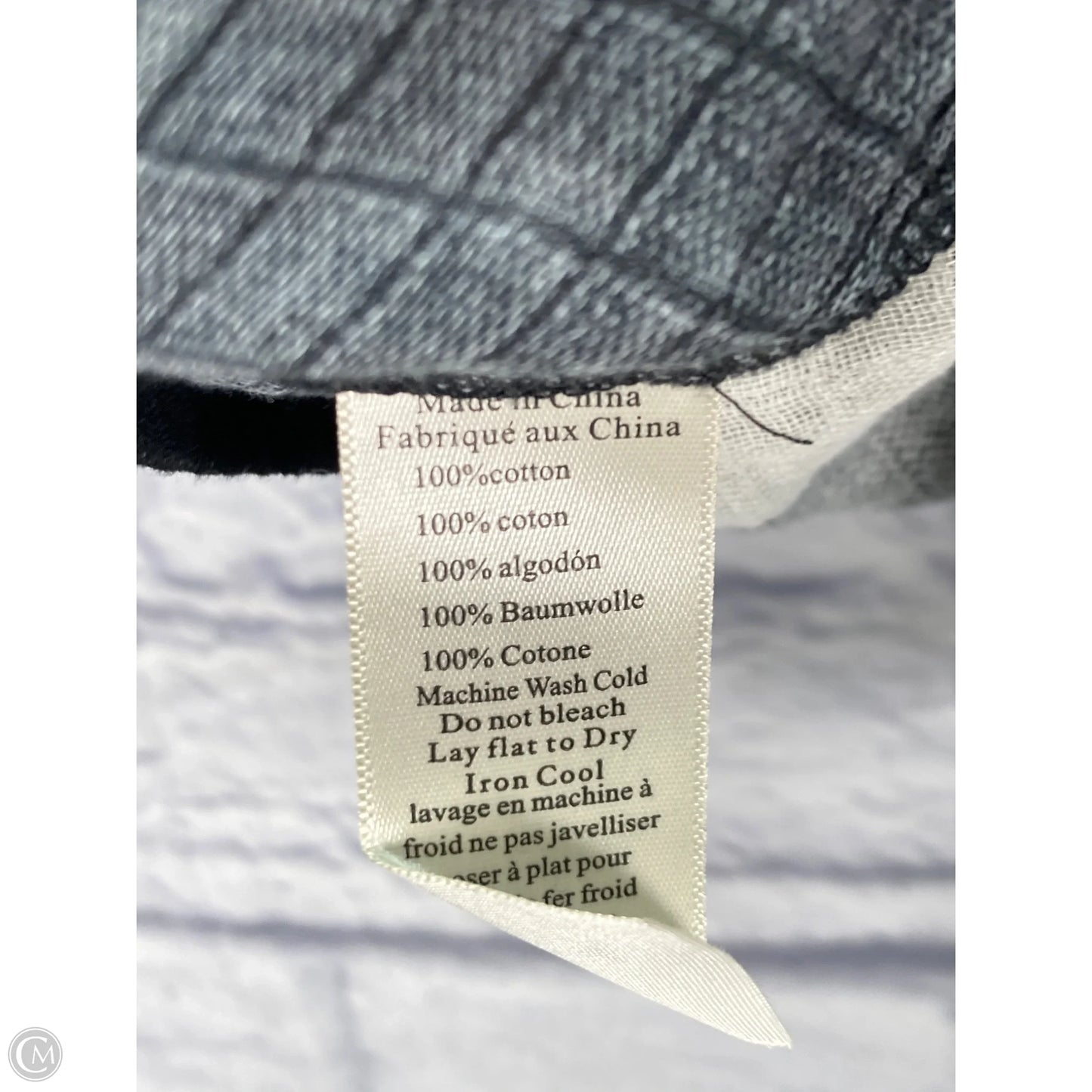 Top Long Sleeve By Porridge In Black & Cream, Size: M