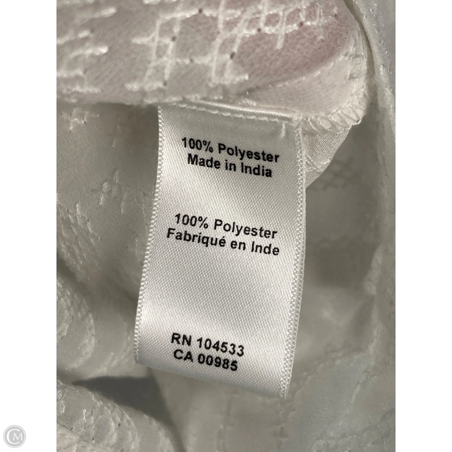 Blouse Long Sleeve By Nanette Lepore In Black & Cream, Size: S