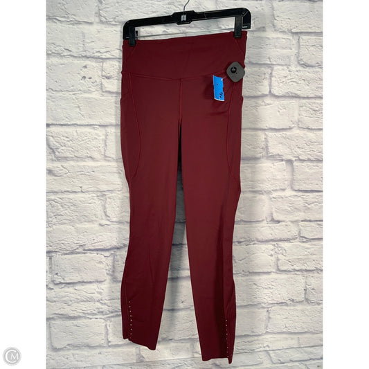Athletic Leggings By Lululemon In Maroon, Size: M
