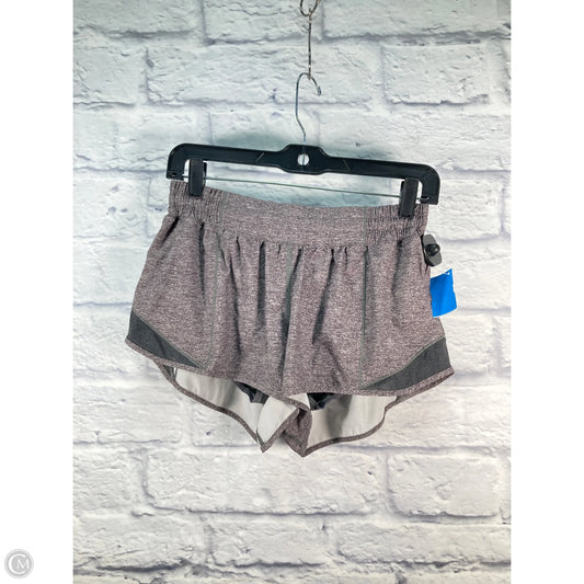 Athletic Shorts By Lululemon In Grey & Tan, Size: M