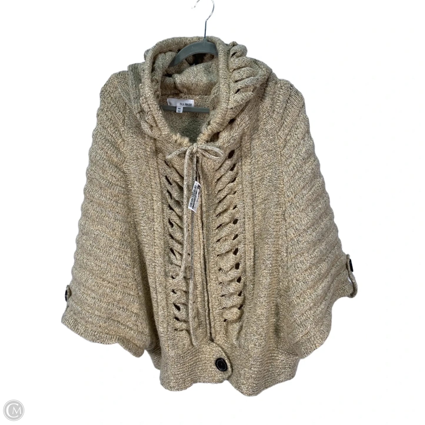 Sweater Cardigan By Clothes Mentor In Tan, Size: M