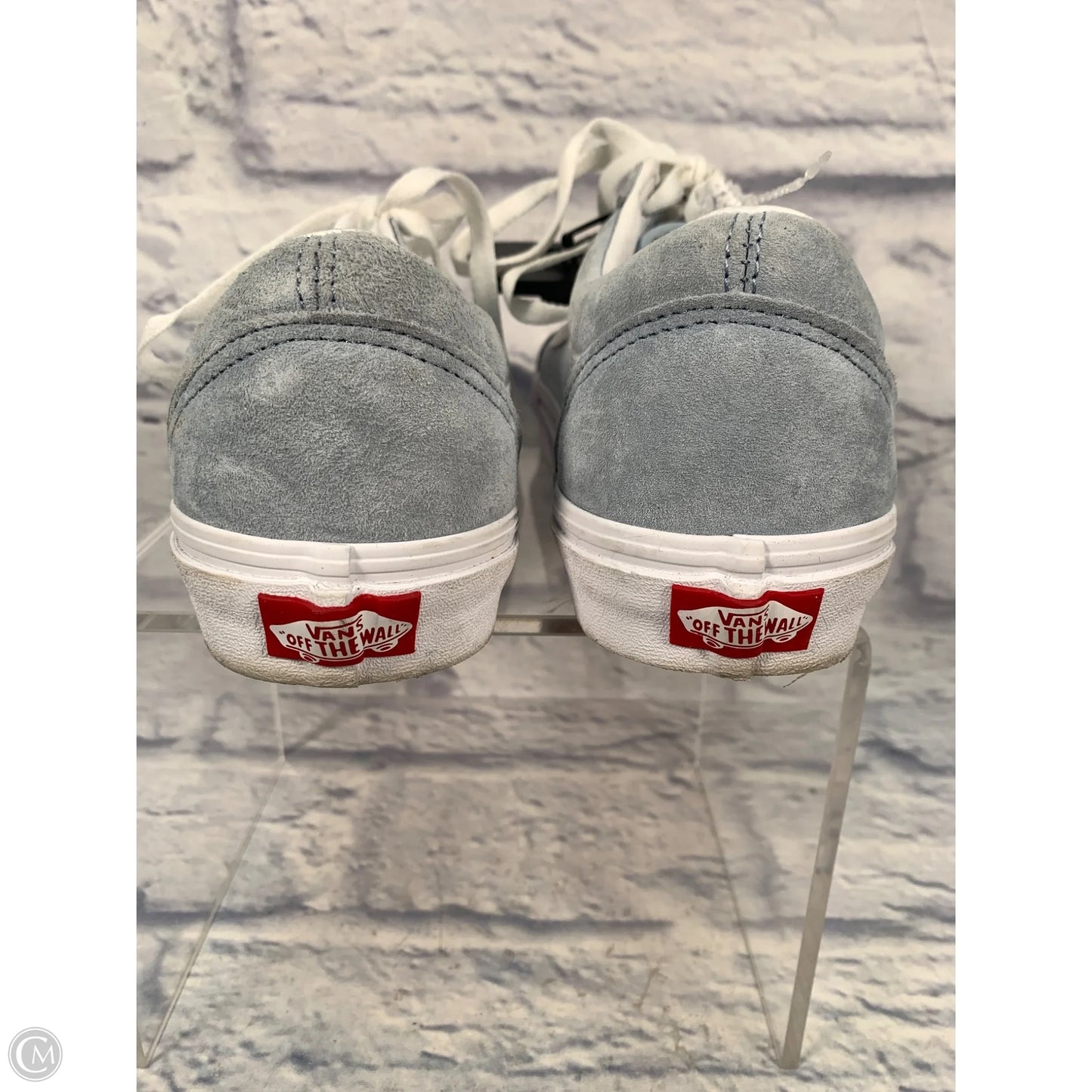 Shoes Sneakers By Vans In Blue & White, Size: 7.5