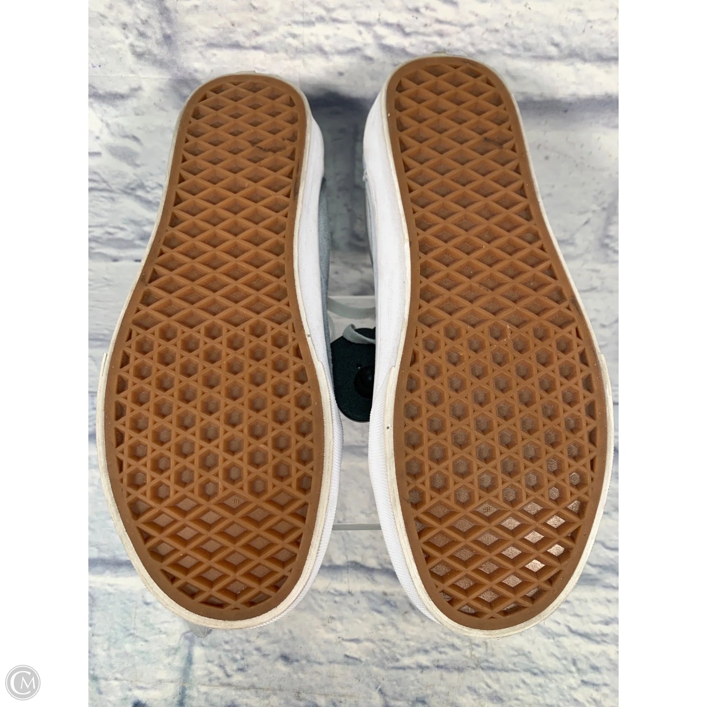 Shoes Sneakers By Vans In Blue & White, Size: 7.5