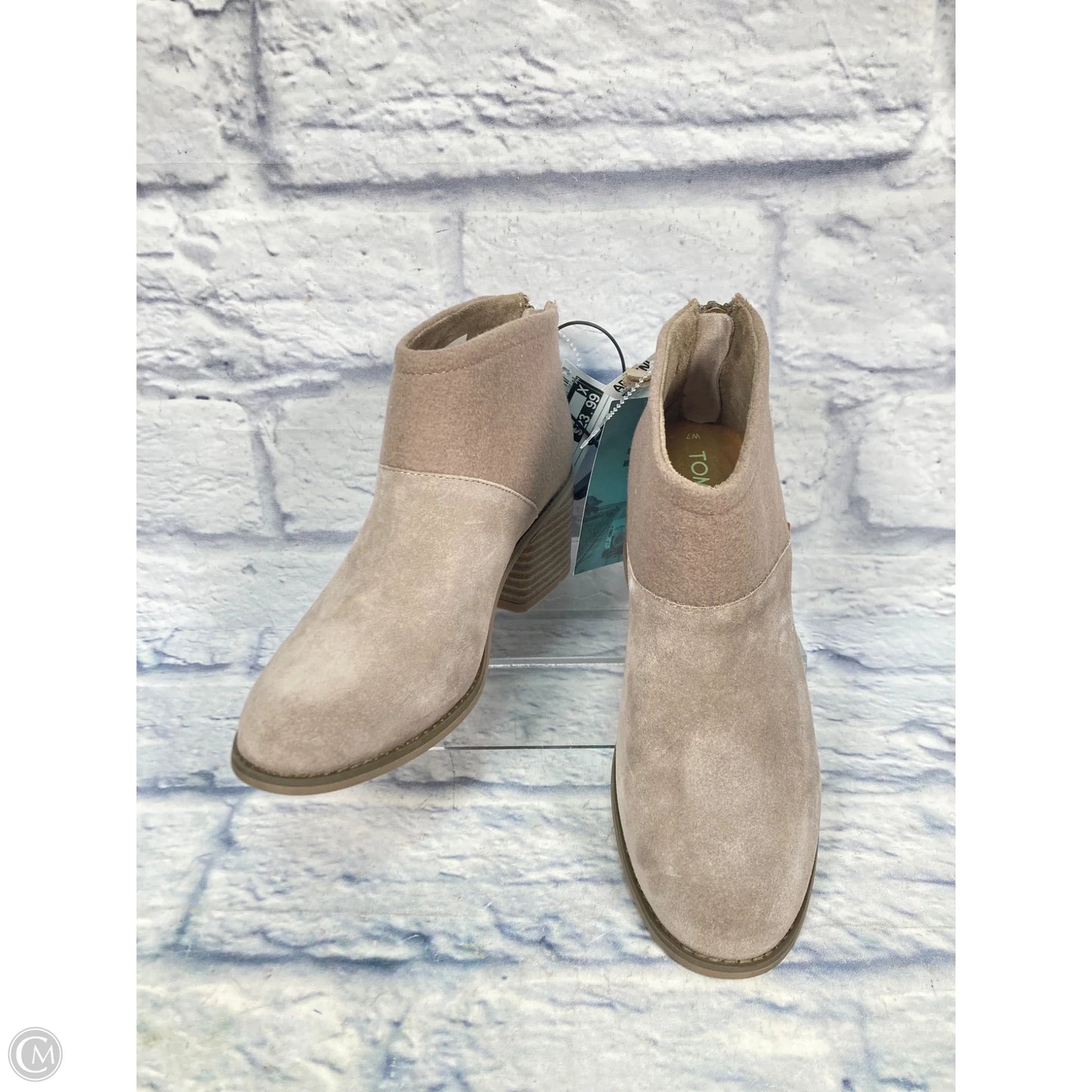 Boots Ankle Heels By Toms In Tan, Size: 7