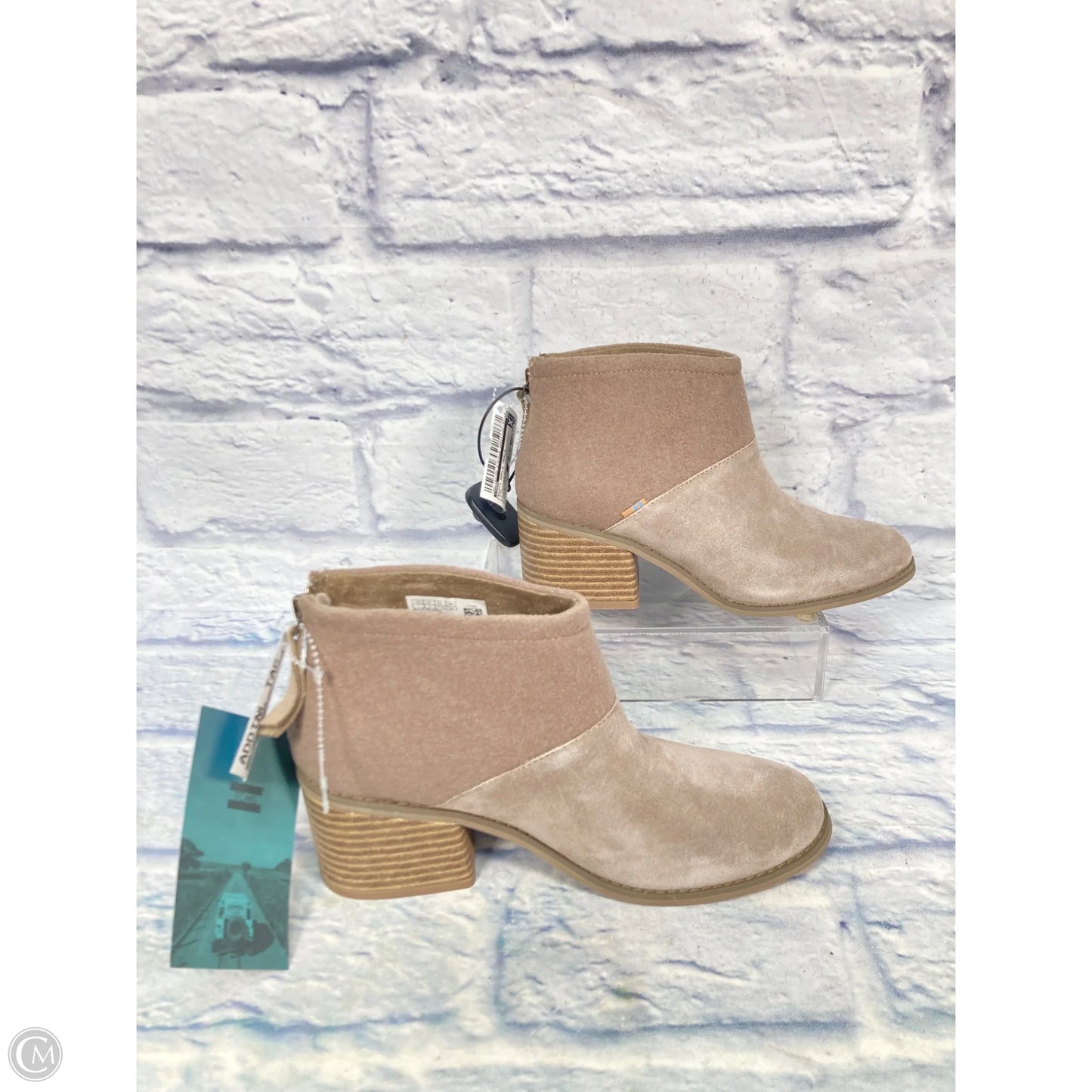 Boots Ankle Heels By Toms In Tan, Size: 7