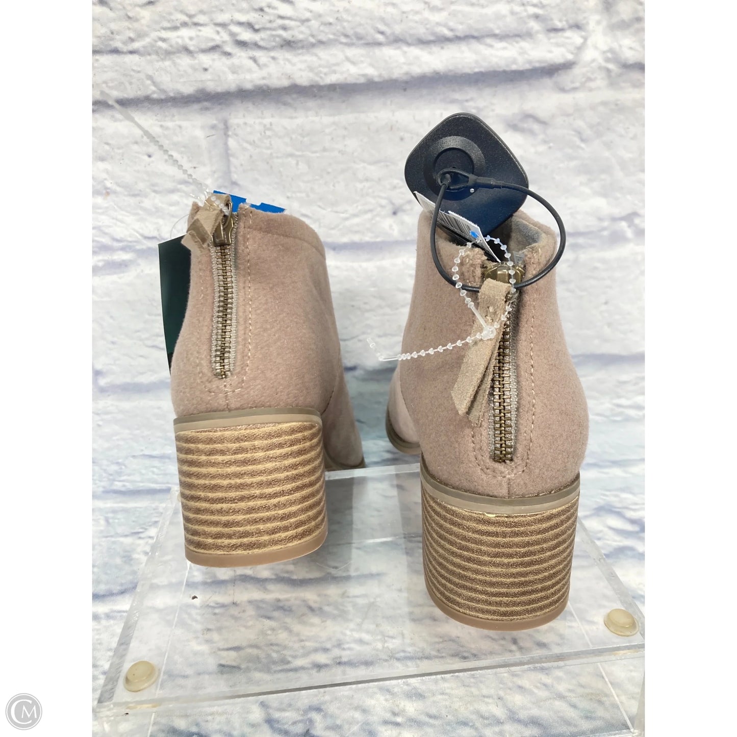 Boots Ankle Heels By Toms In Tan, Size: 7