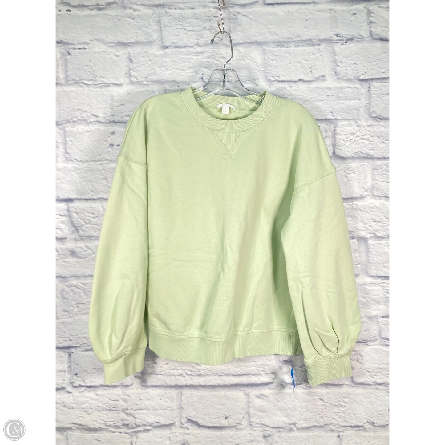 Sweatshirt Crewneck By Cos In Green, Size: M