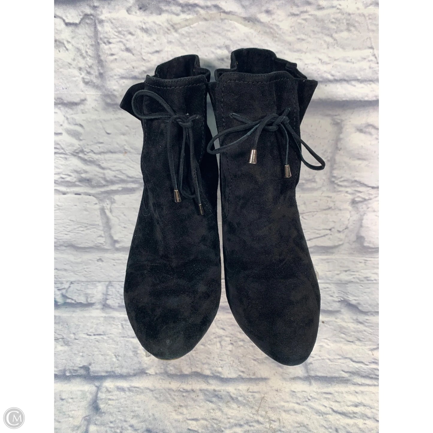 Boots Ankle Heels By Vaneli In Black, Size: 8