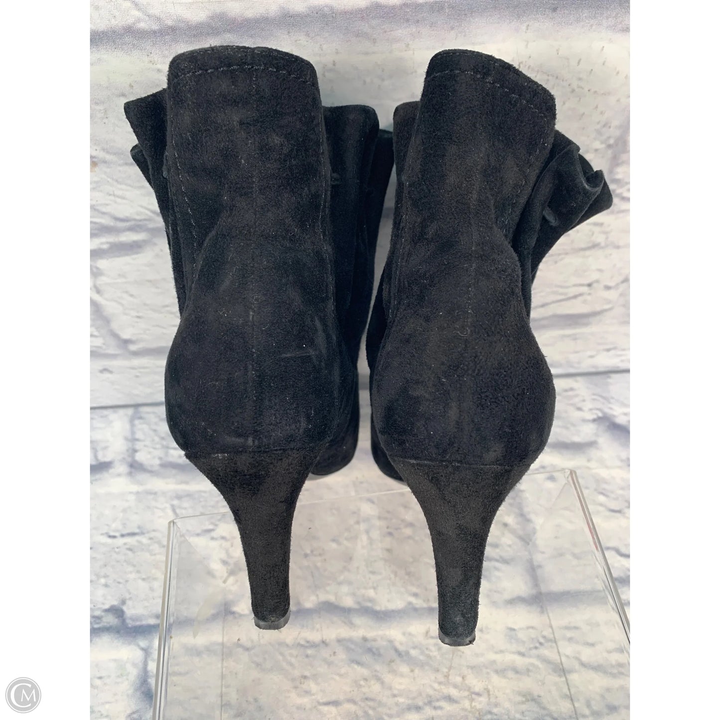 Boots Ankle Heels By Vaneli In Black, Size: 8