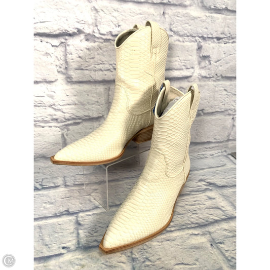 Boots Western By Shu Shop In Cream, Size: 10
