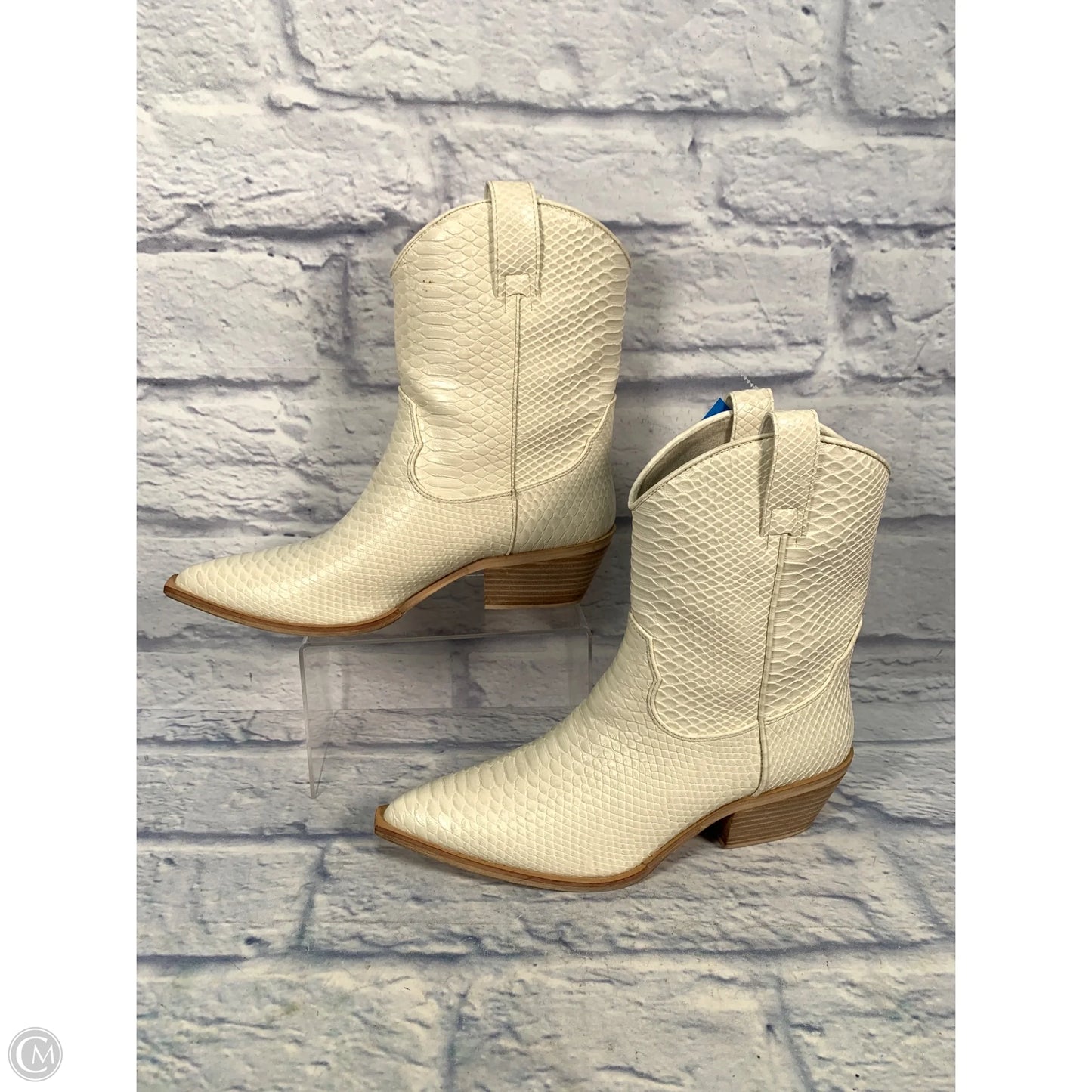 Boots Western By Shu Shop In Cream, Size: 10