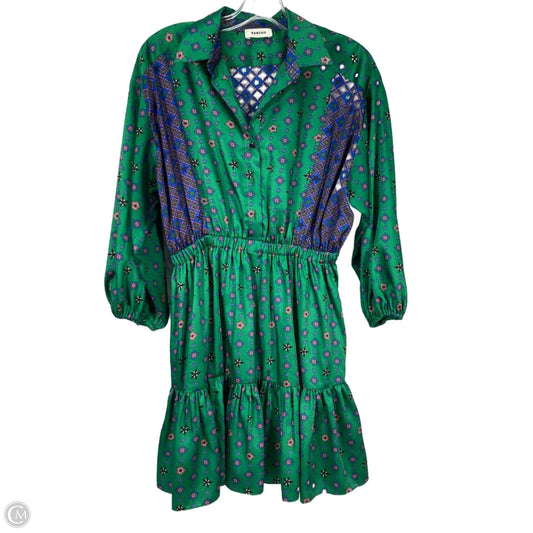 Dress Designer By Sandro In Blue & Green, Size: Xs