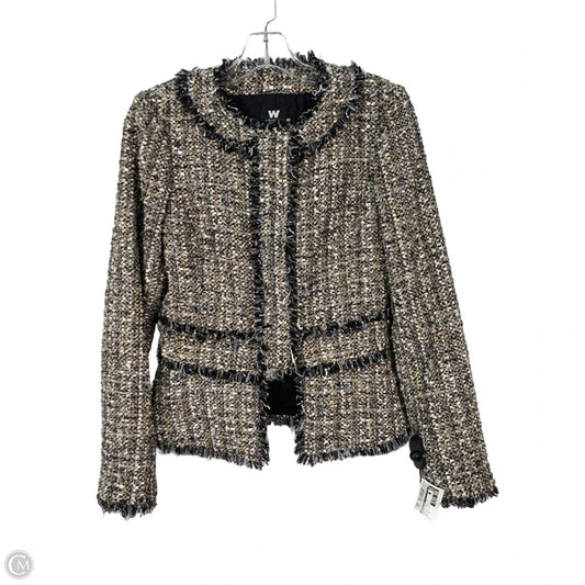 Skirt Suit 2pc By Worth Ny In Black & Brown, Size: 4