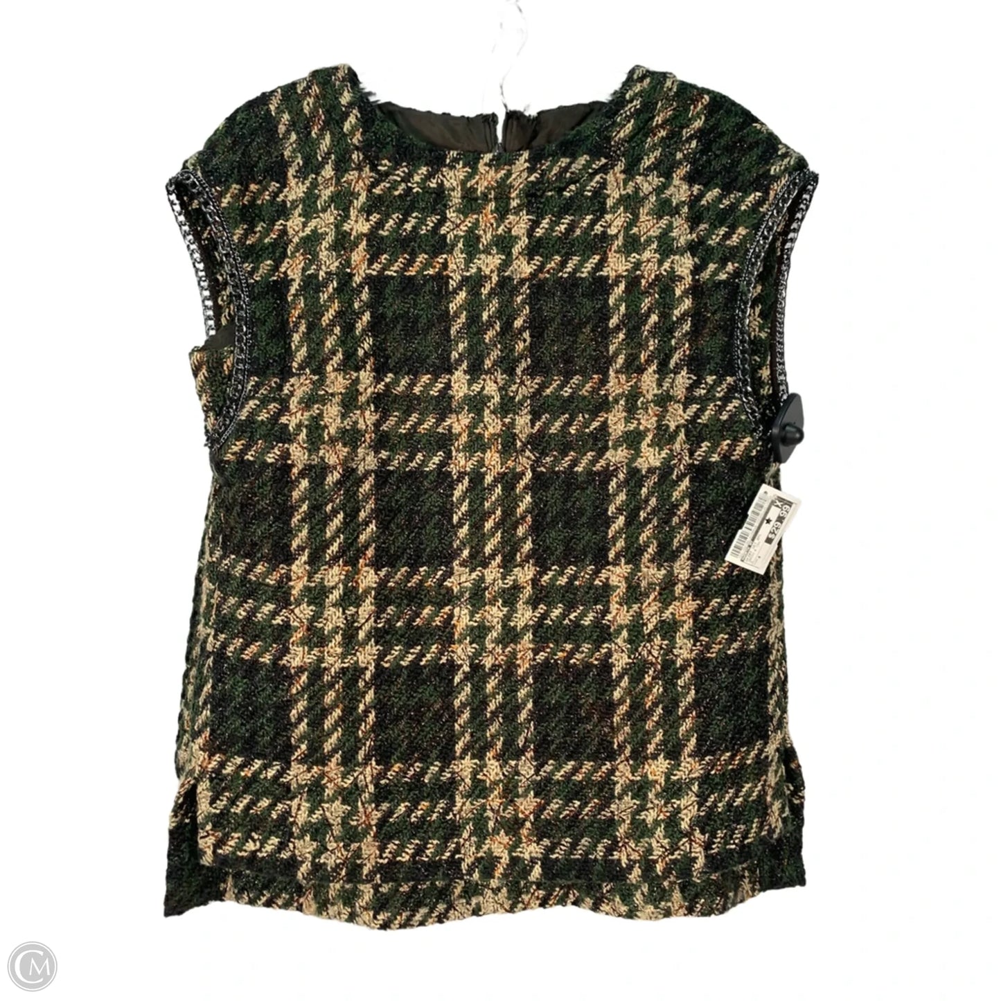 Skirt Set 2pc By Worth Ny In Green & Tan, Size: 4