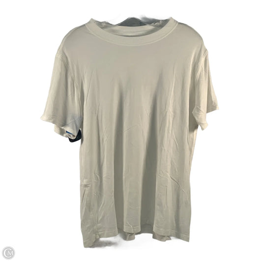 Athletic Top Short Sleeve By Lululemon In White, Size: S