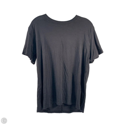Athletic Top Short Sleeve By Lululemon In Black, Size: S