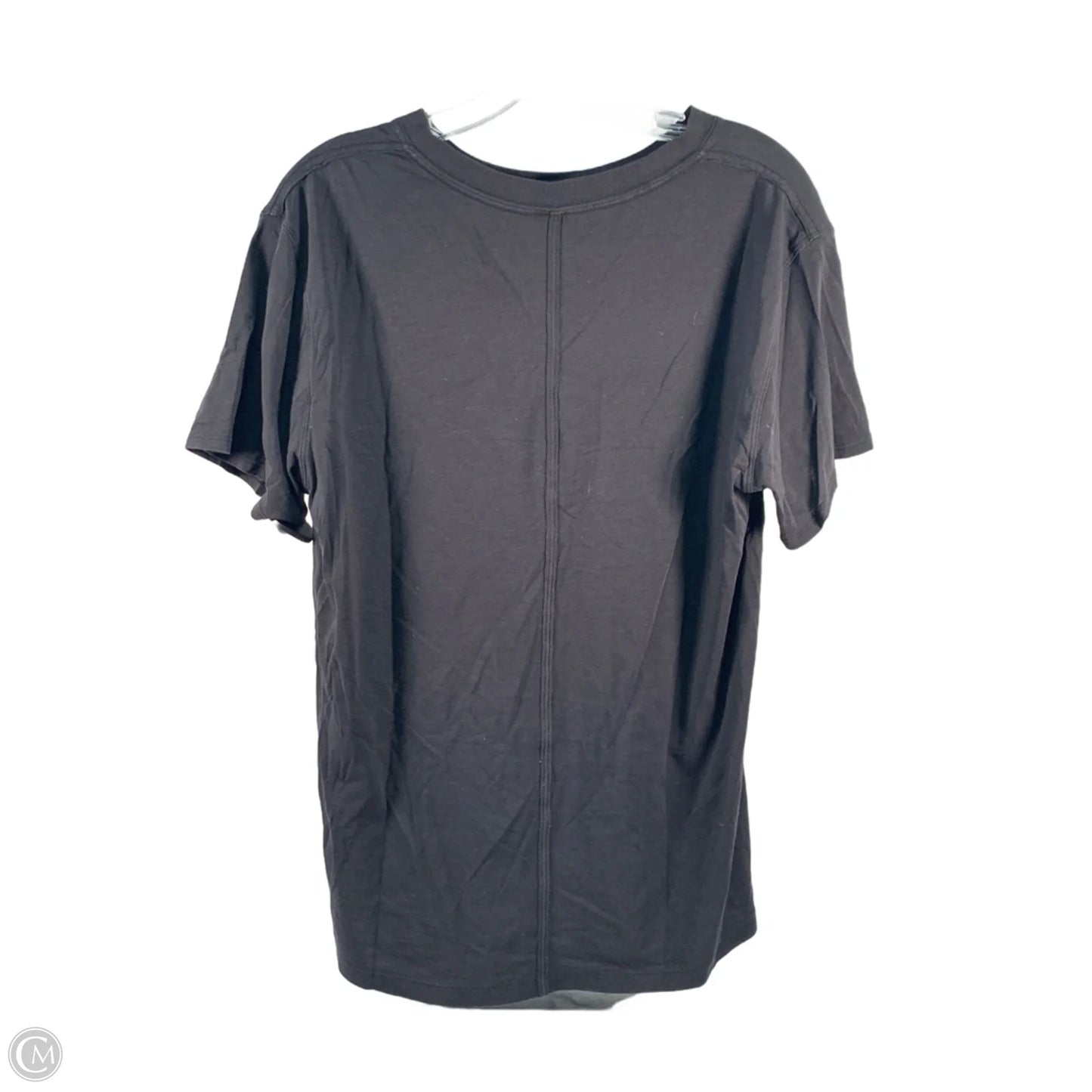 Athletic Top Short Sleeve By Lululemon In Black, Size: S