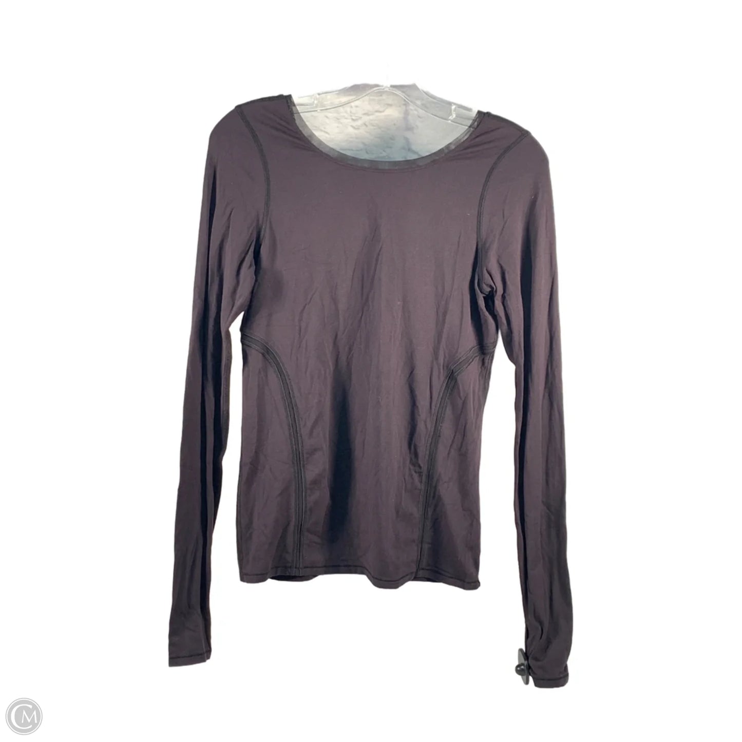 Athletic Top Long Sleeve Crewneck By Lululemon In Black, Size: S