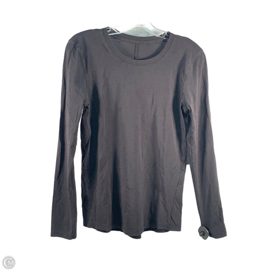 Athletic Top Long Sleeve Crewneck By Lululemon In Black, Size: S