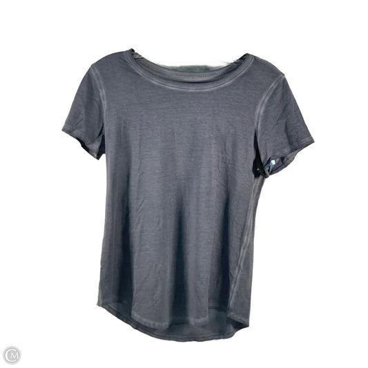 Athletic Top Short Sleeve By Lululemon In Blue, Size: S