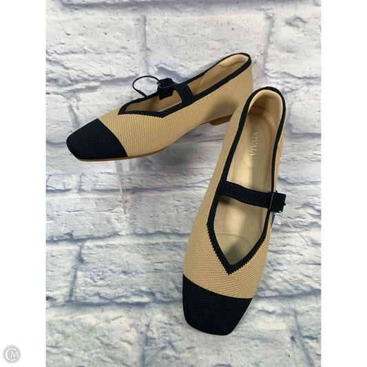 Shoes Flats By Vivaia In Black & Brown, Size: 8.5