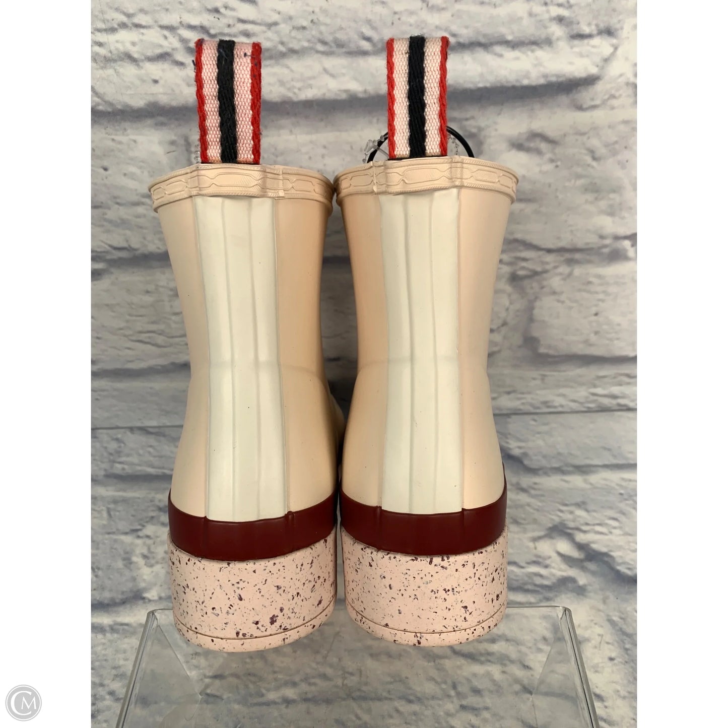 Boots Rain By Hunter In Pink & Red, Size: 8