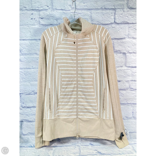 Athletic Jacket By Lululemon In Tan, Size: L