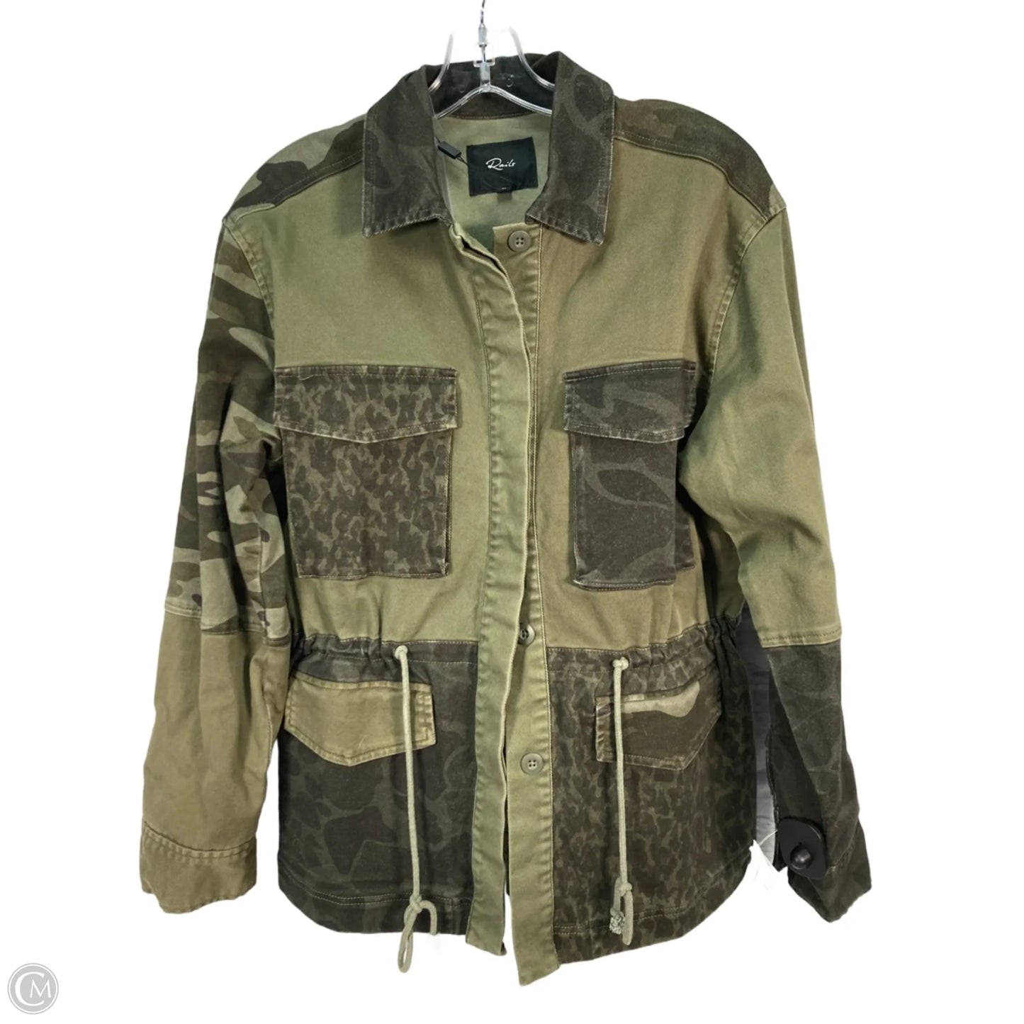 Jacket Denim By Rails In Green, Size: M