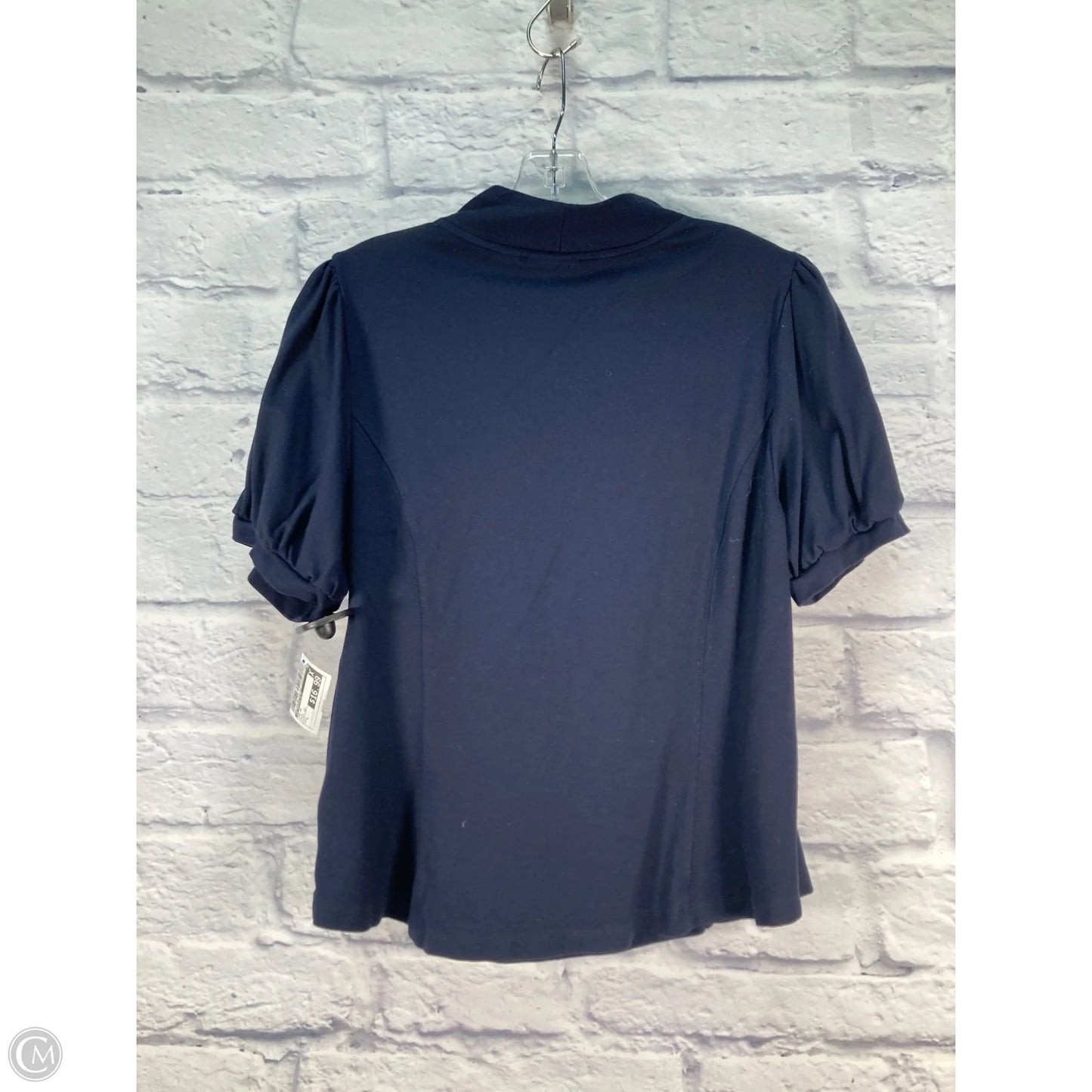 Top Short Sleeve By Anthropologie In Blue, Size: L