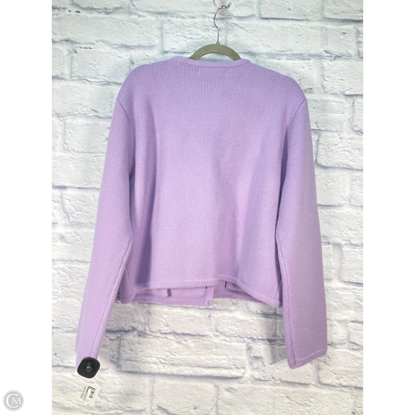 Sweater Cardigan By English Factory In Purple, Size: 1x