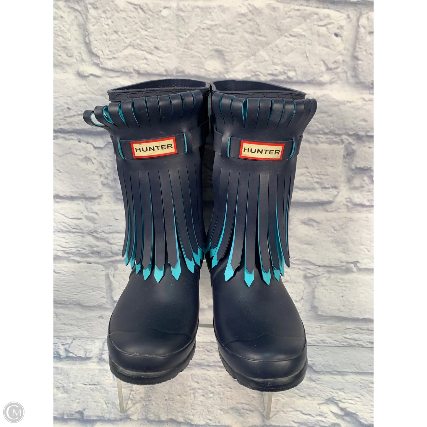 Boots Rain By Hunter In Blue, Size: 7