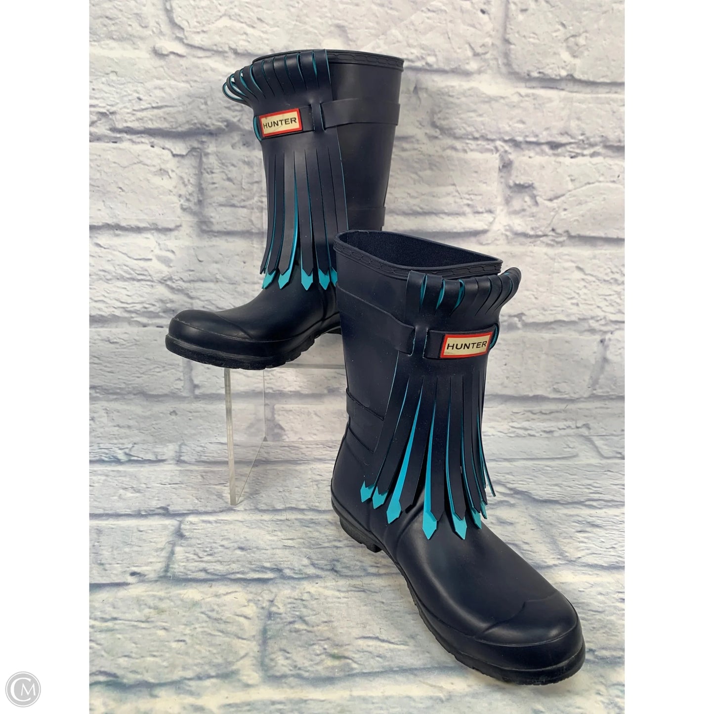 Boots Rain By Hunter In Blue, Size: 7