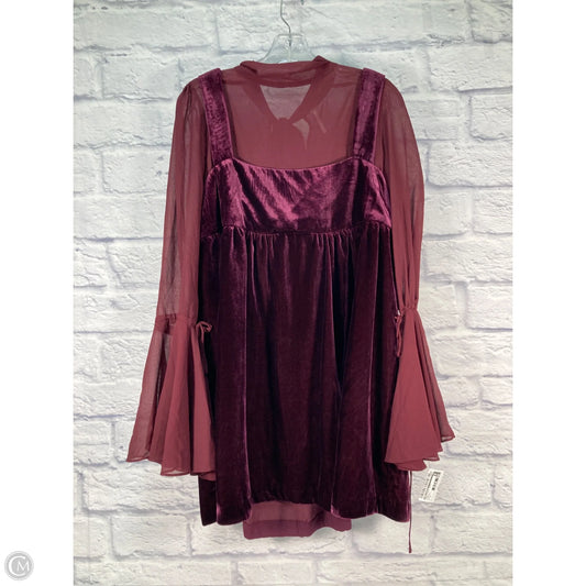 Dress Party Short By Free People In Maroon, Size: M
