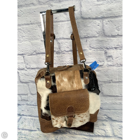 Backpack Leather By Myra, Size: Medium