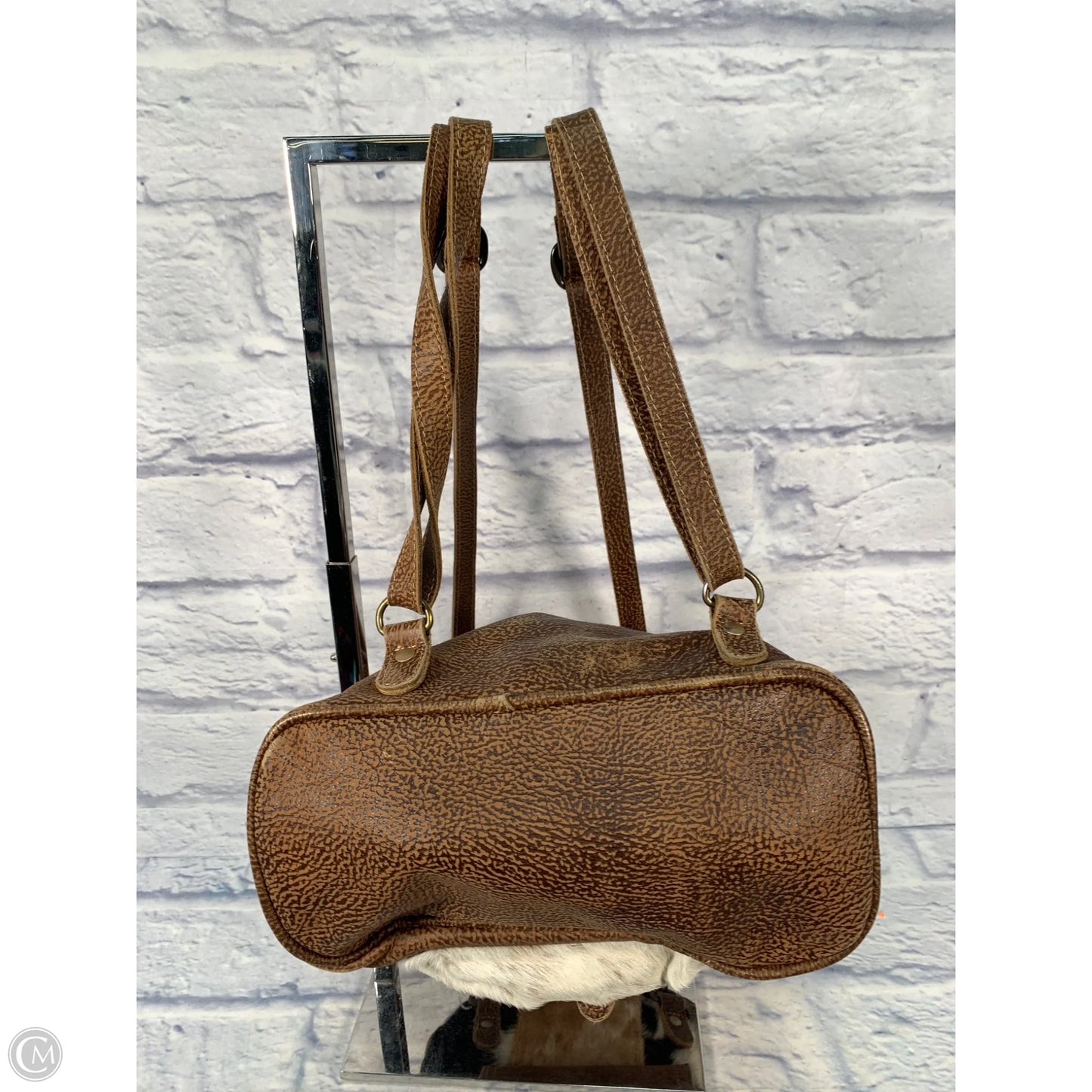 Backpack Leather By Myra, Size: Medium