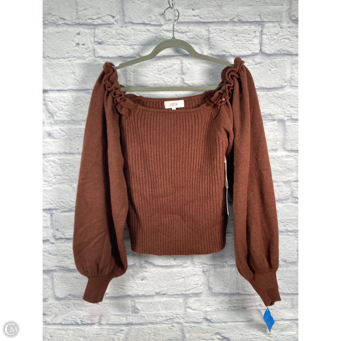 Sweater By Lucca Couture In Brown, Size: S