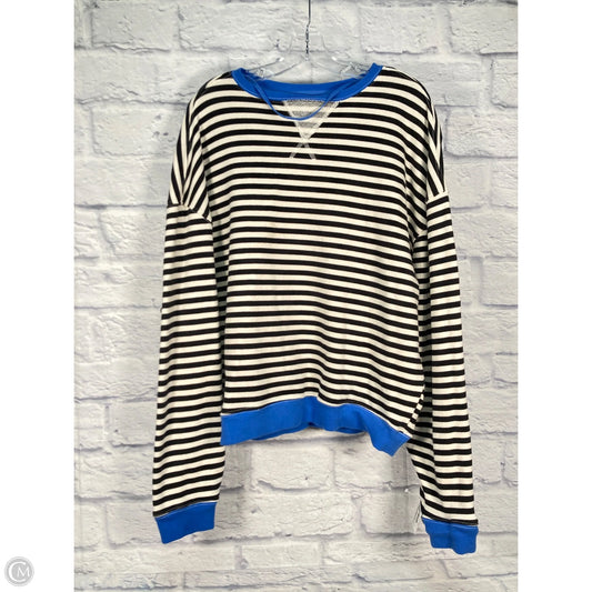 Sweatshirt Crewneck By We The Free In Black & Cream, Size: S