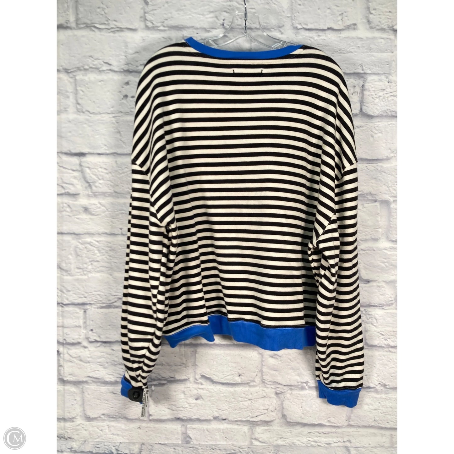 Sweatshirt Crewneck By We The Free In Black & Cream, Size: S