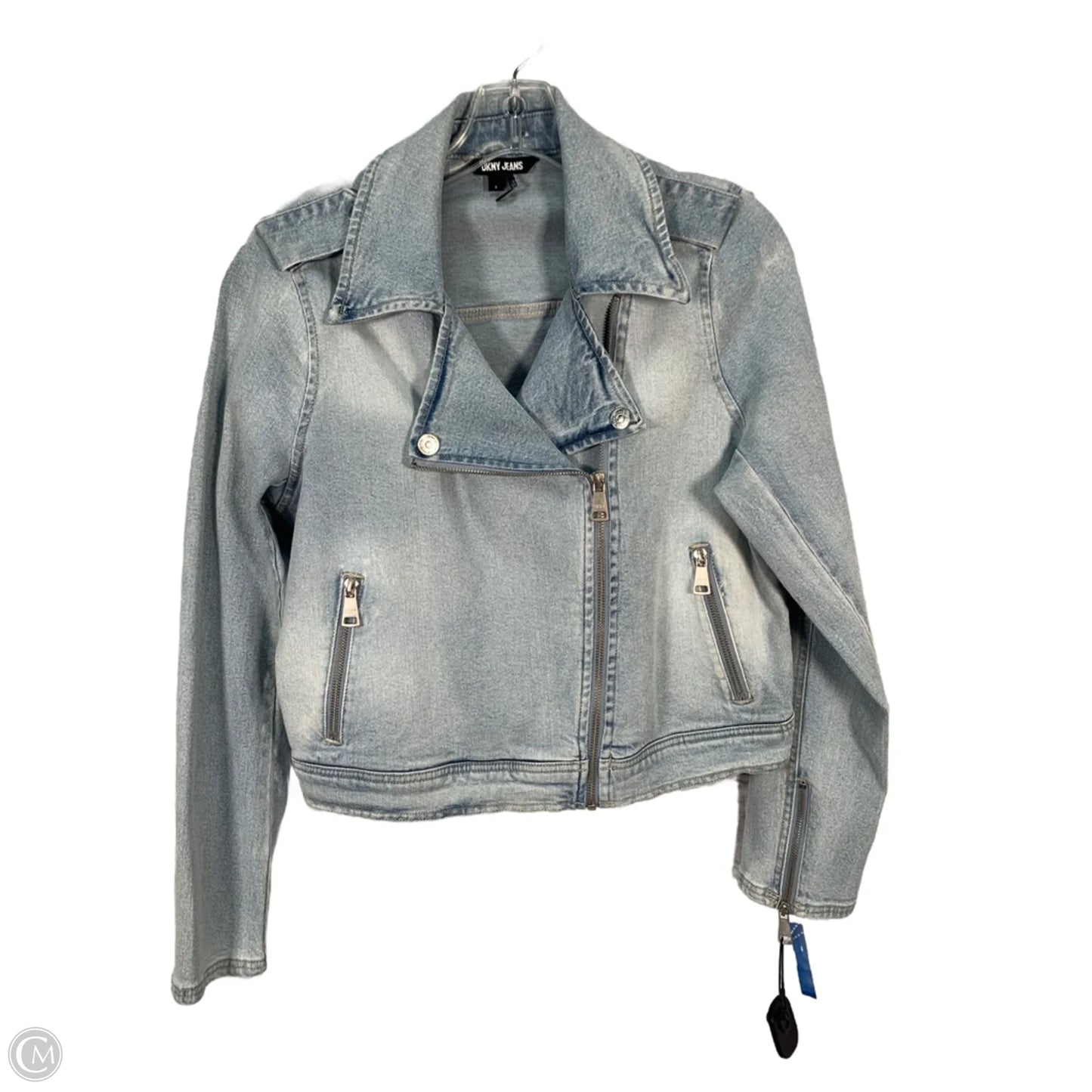Jacket Denim By Dkny In Blue, Size: S