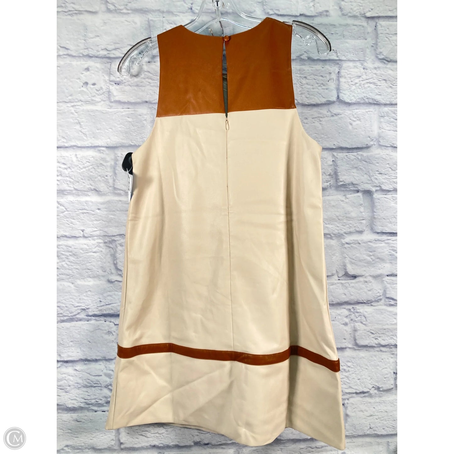 Dress Party Short By Maeve In Brown & Cream, Size: S