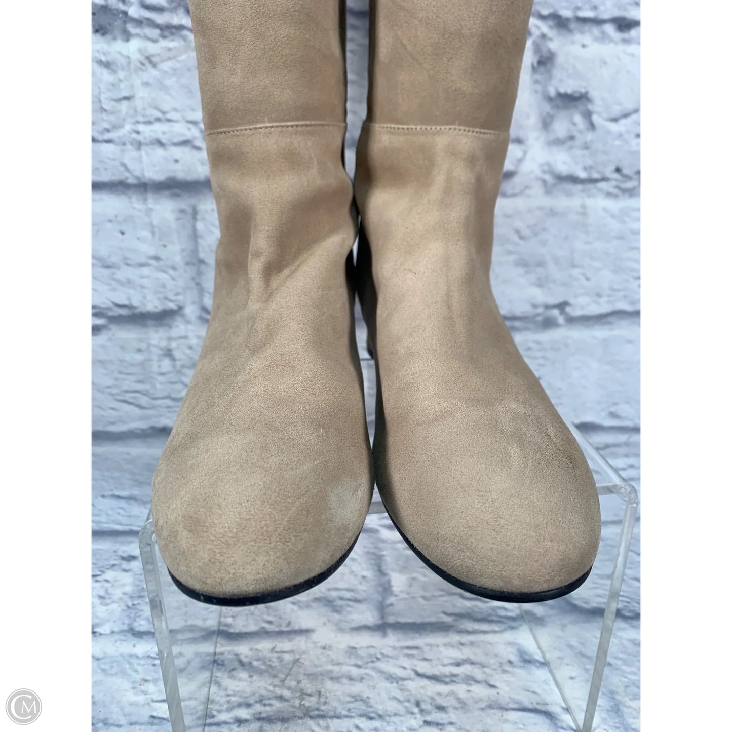 Boots Designer By Stuart Weitzman In Tan, Size: 7.5