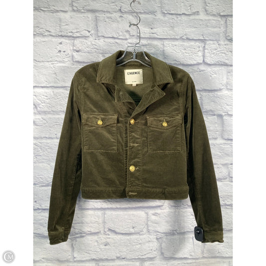 Jacket Shirt By L Agence In Green, Size: S
