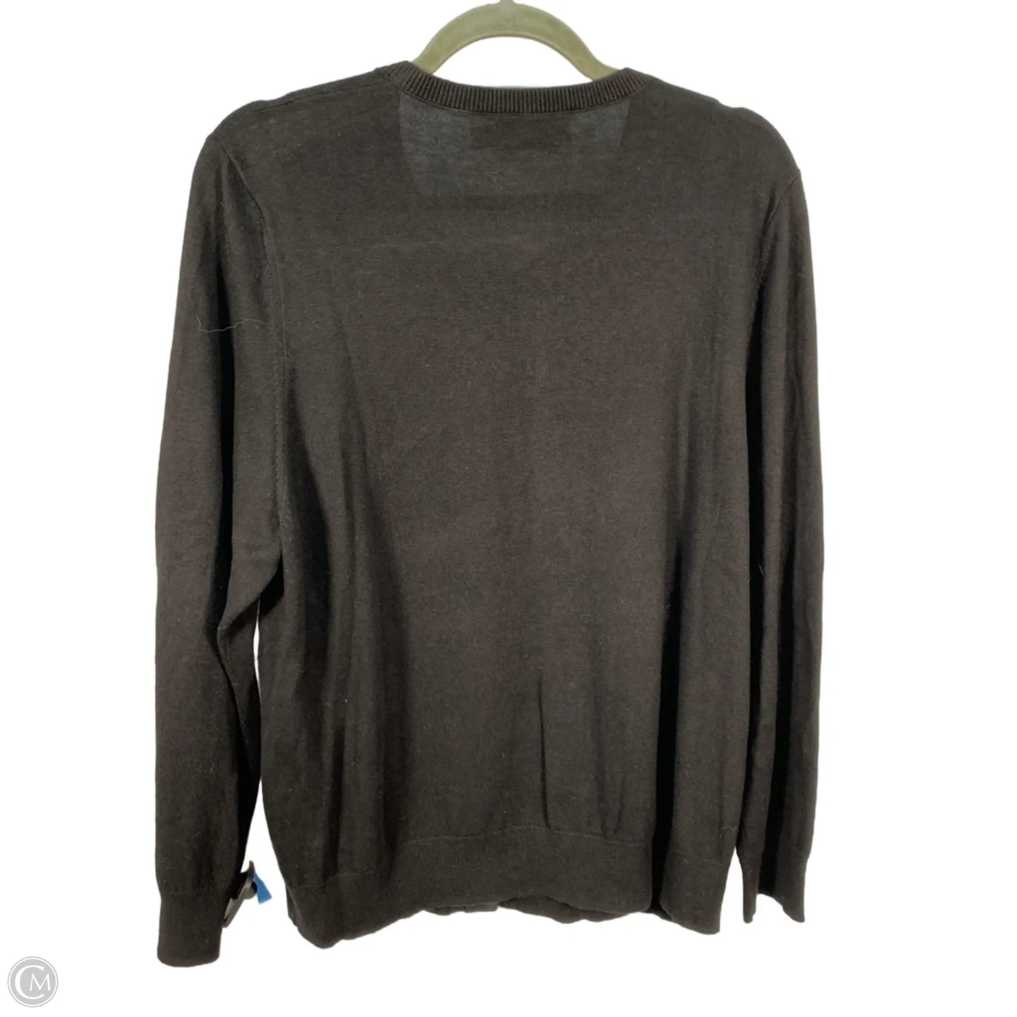 Sweater Cardigan Designer By Coach In Black, Size: Xxl