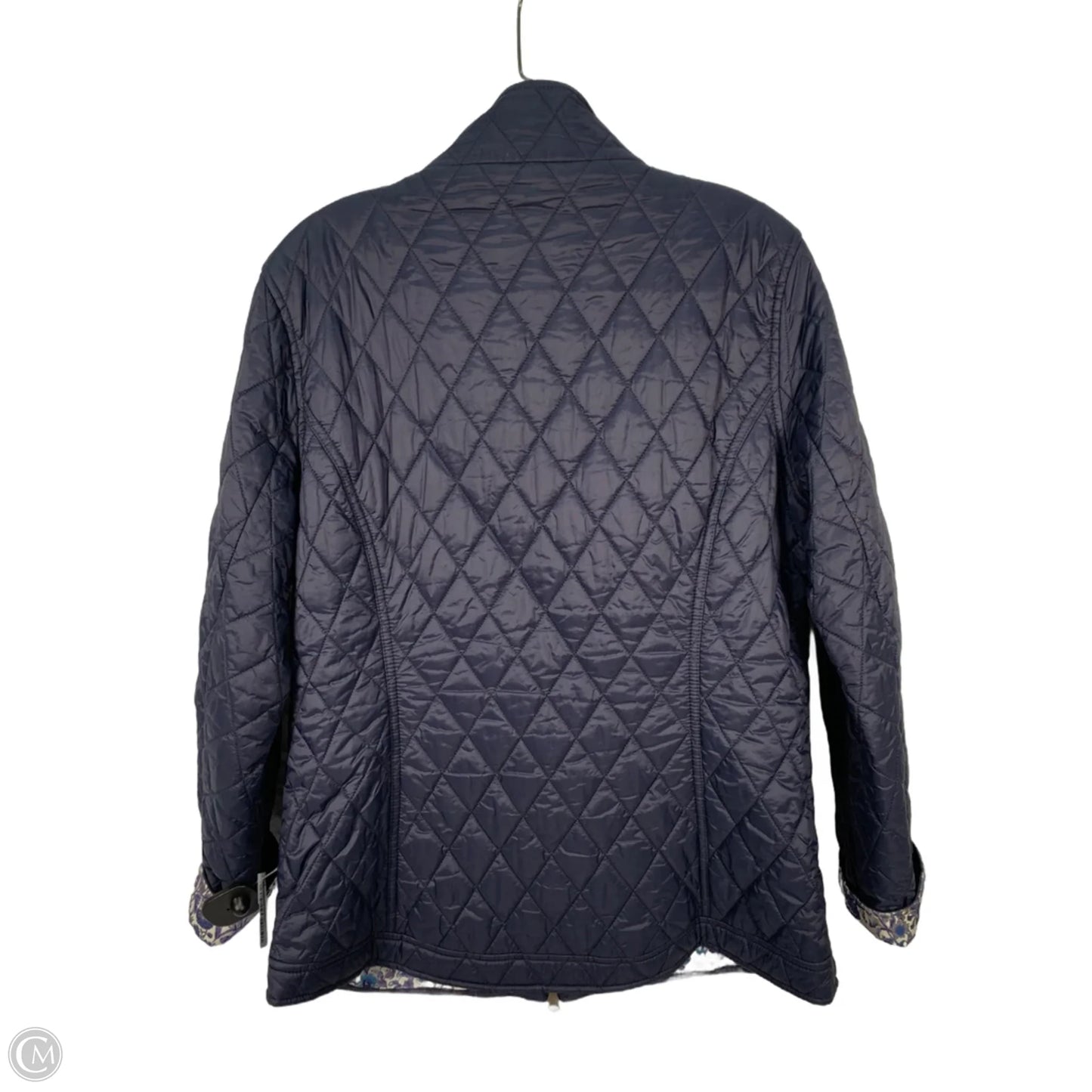 Jacket Puffer & Quilted By Barbour In Blue, Size: L