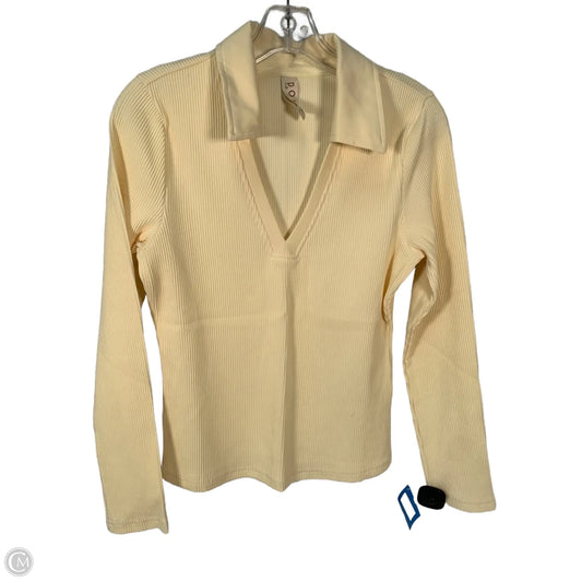 Top Long Sleeve By Dolan Left Coast In Cream, Size: Xs
