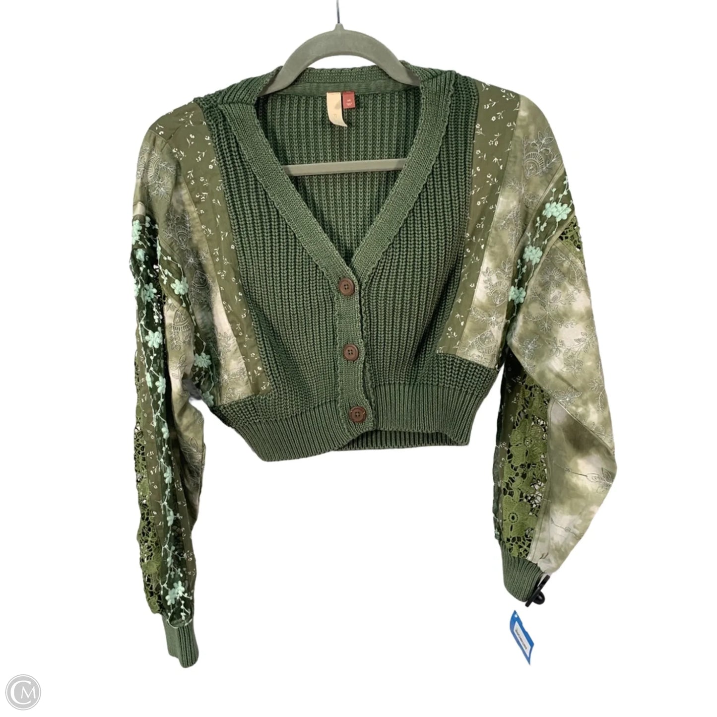 Sweater Cardigan By Pilcro In Green, Size: Xs